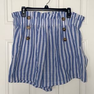 Plus stripped shorts